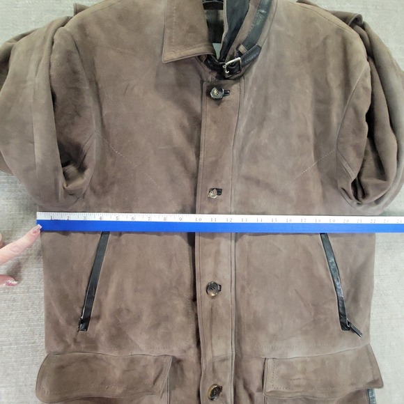 Brioni Bergdorf Goodman Italian Suede Leather Safari Jacket Men EU52/US42 Luxury - Picture 11 of 16